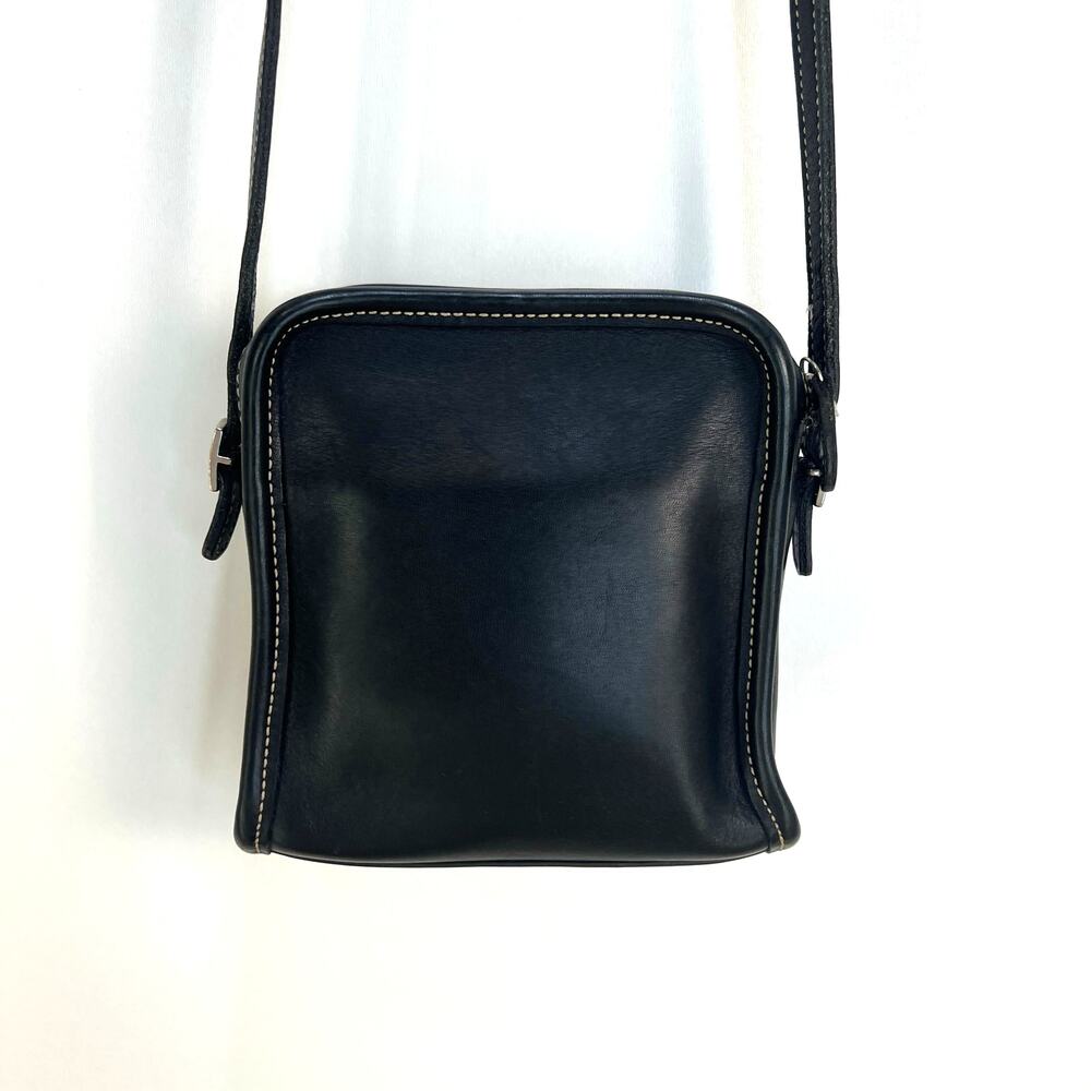 Vintage Coach Bellini Zip Bag Black Leather Purse - Picture 9 of 10